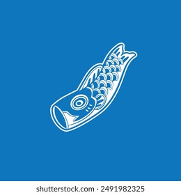 Hand drawn vector illustration of Koi fishes	
