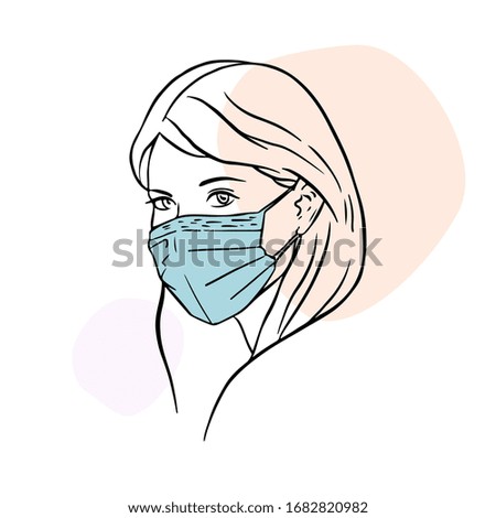 Hand drawn vector illustration , line art, EPS10