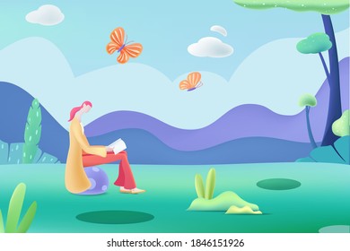 Hand drawn vector illustration materials of 24 solar terms