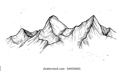 Mountain Drawing Images, Stock Photos & Vectors | Shutterstock