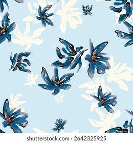 Hand drawn vector illustration Oil on canvas. colorful paint brush stroke painting, Abstract art vector illustration. Brushstrokes of paint. modern Art. Prints, wallpapers.

