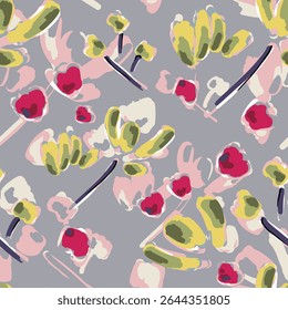Handgetekende vectorillustratie Olie op canvas. kleurrijke verf penseelstreek schilderij, Abstracte kunst vector illustratie. Penseelstreken van verf. moderne kunst. Prints, wallpapers.
