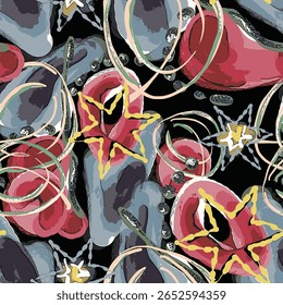 Hand drawn vector illustration Oil on canvas. colorful paint brush stroke painting, Abstract art vector illustration. Brushstrokes of paint. modern Art. Prints, wallpapers.
