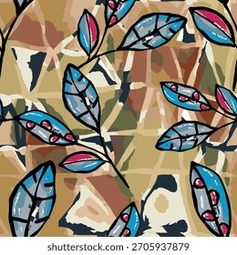 Hand drawn vector illustration Oil on canvas. colorful paint brush stroke painting, Abstract art vector illustration. Brushstrokes of paint. modern Art. Prints, wallpapers.