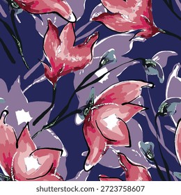 Ilustración vectorial dibujada a mano óleo sobre lienzo. pintura colorida de pincelada, Ilustración vectorial de arte Abstractas. Pinceladas de pintura. Arte moderno. Estampados, Fondos de pantalla.