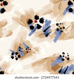 Ilustración vectorial dibujada a mano óleo sobre lienzo. pintura colorida de pincelada, Ilustración vectorial de arte Abstractas. Pinceladas de pintura. Arte moderno. Estampados, Fondos de pantalla.
