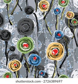 Ilustración vectorial dibujada a mano óleo sobre lienzo. pintura colorida de pincelada, Ilustración vectorial de arte Abstractas. Pinceladas de pintura. Arte moderno. Estampados, Fondos de pantalla.