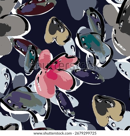 Hand drawn vector illustration Oil on canvas. colorful paint brush stroke painting, Abstract art vector illustration. Brushstrokes of paint. modern Art. Prints, wallpapers.