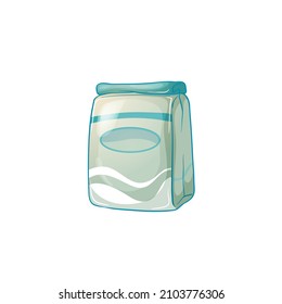Hand drawn vector illustration with packaged sugar. Isolated on white background.