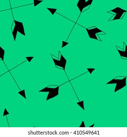 Hand drawn vector illustration. Seamless pattern with tribal arrows. Perfect for wallpapers, greeting cards, blogs, web page background and more.