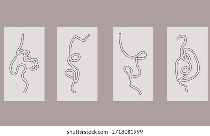 Ilustración vectorial dibujada a mano de un conjunto de utensilios y herramientas de cocina sobre un fondo floral abstracto con adornos de remolino de oro vintage y un marco de patrón de textura marrón para un diseño de Anuncio decorativo...