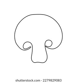 hongos shiitake, ilustración de vector dibujada a mano
