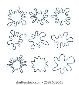 hand drawn vector illustration splash line element