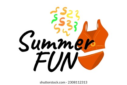 hand drawn vector illustration summer themed labels, logos, and tags, perfect for your vacation, beach, and sun inspired projects. Tropical vibes and fun elements enhance your designs.