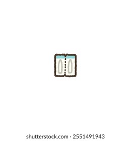 Ilustração vetorial desenhada à mão de supositório