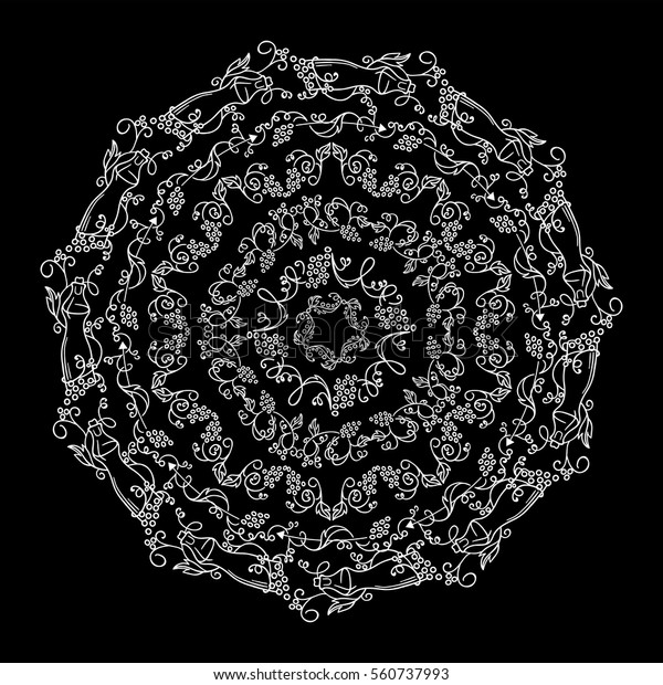 Download Hand Drawn Vector Illustration Vintage Lace Stock Vector ...