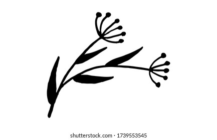 Wildflower Line Drawing Images, Stock Photos & Vectors | Shutterstock