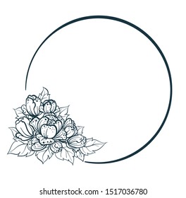 Hand drawn vector illustration - a wreath of laurel vintage. For wedding invitations, greeting cards, quotes, blogs, posters, and more.