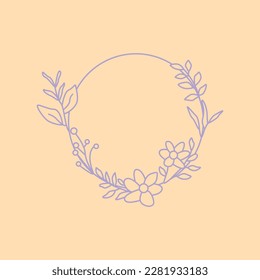 Hand drawn vector leaves decorative elements