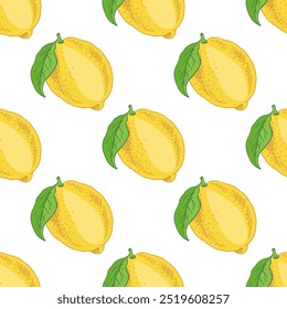 Esboço de limão desenhado à mão. Flor com uma folha. Сitrus. Limão, limão. Ilustração vetorial. Ótimo para pôster, menu ou etiqueta.