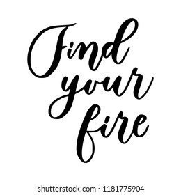 Hand drawn vector lettering. Motivating modern calligraphy. Inspiring hand lettered quote for wall poster or moodbord. Home decoration. Printabale phrase.