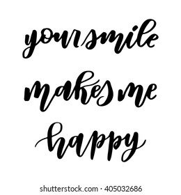 Hand drawn vector lettering. Motivating modern calligraphy. Inspiring  hand lettered quote for wall poster or moodbord. Home decoration. Printabale phrase. 