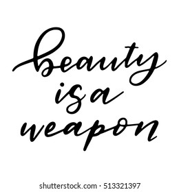 Hand drawn vector lettering. Motivating modern calligraphy. Inspiring hand lettered quote for wall poster or moodbord. Home decoration. Printable phrase.
