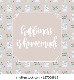 Hand drawn vector lettering. A motivating quote in a modern calligraphy style. Inspiring hand lettered quote for wall poster or mood board. Home decoration. Printable phrase.