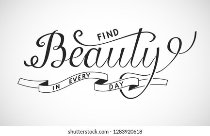 Hand drawn vector lettering phrase.