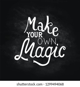 Hand drawn vector lettering phrase.