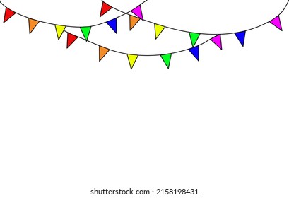Vector dibujado a mano, bandera arco iris LGBTQ, significa derechos humanos, lesbianas, gays, bisexuales, transgénero.