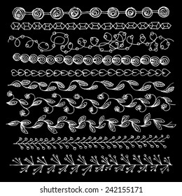 Hand drawn vector line 