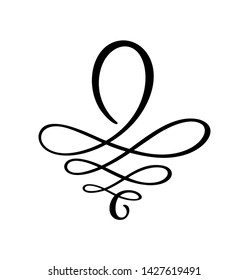 Hand drawn Vector ornate frame element. Vintage and filigree decoration. Ornate frames and scroll swirl element. Filigree divider Invitation