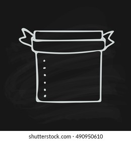 Hand drawn vector paper note. Outline doodle sheet for notes and reminder. Isolated frame for text.
