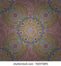 Hand drawn vector pattern for cards, invitation, wedding, wrapping paper. Seamless pattern of blue and green glitter stripes, zigzag chevron, wavy stripe, seamless texture lines.