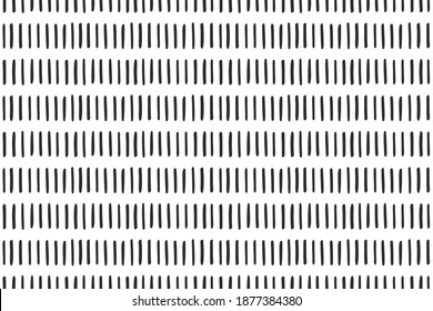 Hand Drawn Vector Pattern for Decoration - Ethnic Background in Black and White