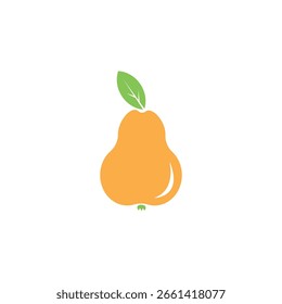 hand drawn vector pear illustration