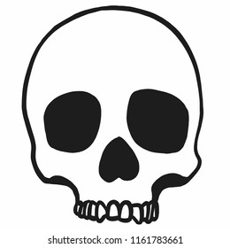 Hand Drawn Vector Pirate Illustration Skull Stock Vector (Royalty Free ...