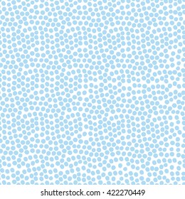 Hand drawn vector polka dot seamless pattern