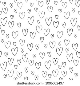 Vector Illustration Hand Drawn Hearts Abstract Stock Vector (royalty 