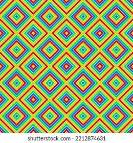 Hand drawn vector, seamless pattern with symmetric geometric ornament,  fabric pattern, tile pattern, 