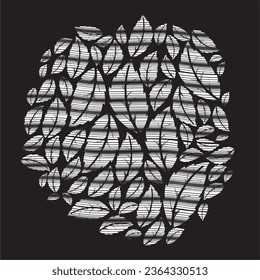 Hand drawn vector seamless pattern, abstract, geometric shapes