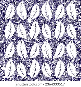 Hand drawn vector seamless pattern, abstract, geometric shapes