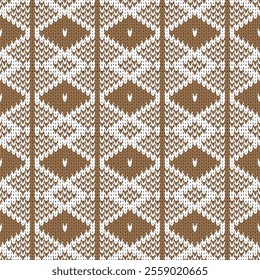 Hand drawn vector seamless pattern of knitting texture for the background of the postcards, invitations, wallpapers, banners and fabric pattern.