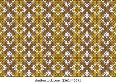 Hand drawn vector seamless pattern of knitting texture for the background of the postcards, invitations, wallpapers, banners and fabric pattern.