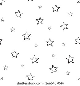 Hand drawn vector seamless star pattern, star quote, saying, retro, wedding, vintage, greeting card, web template.