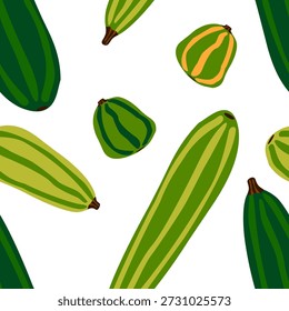 Hand drawn vector seamless veggie background for farm markets and restaurants.