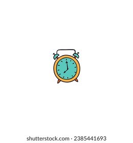 hand drawn vector set of alarms