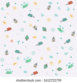 Hand drawn vector set. Cute hand drawn.