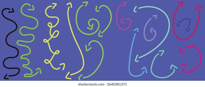 hand drawn vector set of floral elements